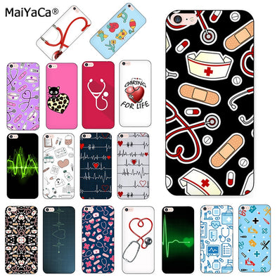 MaiYaCa Nurse Medical Medicine Health Heart black soft Phone Case for iPhone 8 7 6 6S Plus X XS XS MAX 5S SE 11pro max Cover