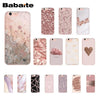 Babaite Gold Rose Love heart Phone Case for iphone 11 Pro 11Pro Max 8 7 6 6S Plus X XS MAX 5 5S SE XR