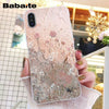 Babaite Gold Rose Love heart Phone Case for iphone 11 Pro 11Pro Max 8 7 6 6S Plus X XS MAX 5 5S SE XR