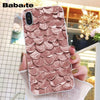 Babaite Gold Rose Love heart Phone Case for iphone 11 Pro 11Pro Max 8 7 6 6S Plus X XS MAX 5 5S SE XR