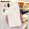 Babaite Gold Rose Love heart Phone Case for iphone 11 Pro 11Pro Max 8 7 6 6S Plus X XS MAX 5 5S SE XR