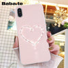 Babaite Gold Rose Love heart Phone Case for iphone 11 Pro 11Pro Max 8 7 6 6S Plus X XS MAX 5 5S SE XR