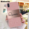 Babaite Gold Rose Love heart Phone Case for iphone 11 Pro 11Pro Max 8 7 6 6S Plus X XS MAX 5 5S SE XR