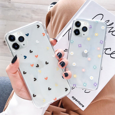 Soft Phone Case For Samsung Galaxy S20 S20 Ultra Plus A51 A71 A10 A10S A50 A30 70 A7 S10E A8 J4 J6 J8 2018 Cases Floral Cover