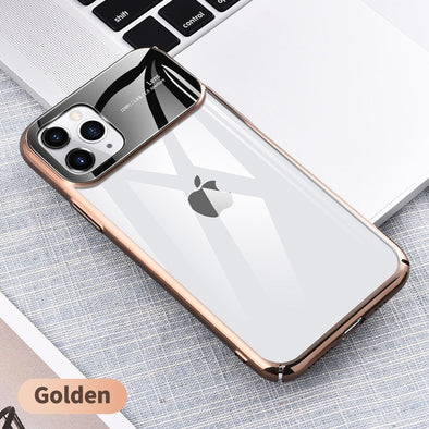 KUULAA For iPhone 11 Pro Max Case Luxury Mirror Glass Phone Case i Phone 11 ProMax Shockproof Back Cover For iPhone 11Pro Max