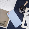 Luxury Soft Back Matte Color Cases for iPhone