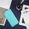 Luxury Soft Back Matte Color Cases for iPhone