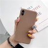 Luxury Soft Back Matte Color Cases for iPhone