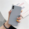 Luxury Soft Back Matte Color Cases for iPhone