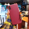 Luxury Soft Back Matte Color Cases for iPhone